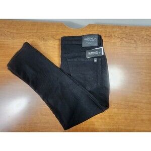 Buffalo David Bitton Mens Black Ash Slim Stretch Size 34X30 Jeans New With Tags